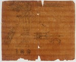 Athen, Lysikrates-Denkmal, Akanthusakroter mit Rekonstruktion nach Stuart/Revett, Grundriß, Aufriß und Schnitt (Kopie)